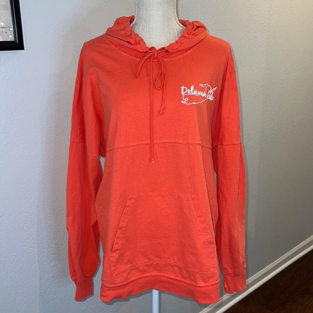 Spirit Jersey Home Is Where The Lake Is Hooded Sweatshirt w/Thumb Holes - Size M